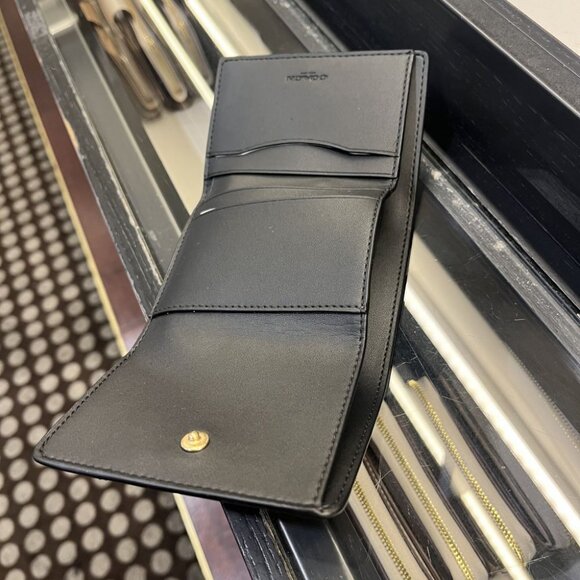 coach Card Holder Wallet With Leopard Print And Signature Canvas CCL99 IMYFB - Picture 5 of 7